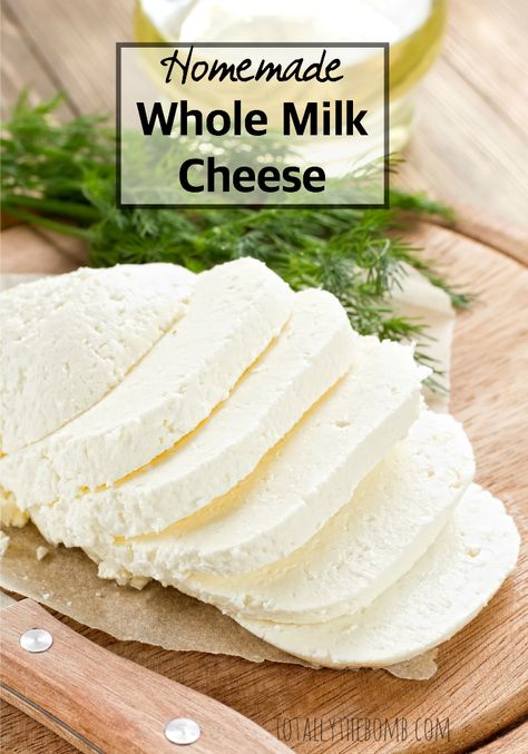 Cheese Recipes Homemade, Cheese Making Recipes, Cheese Homemade, Diy Cheese, Milk And Cheese, Homemade Cheese, Milk Recipes, How To Make Cheese, Whole Milk