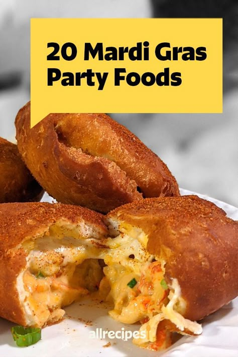 Creole Party Food, Mardis Gras Recipes, Louisiana Dip Recipes, New Orleans Style Appetizers, New Orleans Tailgate Food, Marci Gras Foods, Mardi Gras Side Dishes Parties Food, Mardi Gras Food Ideas Cajun Recipes, Mardi Gras Lunch Ideas