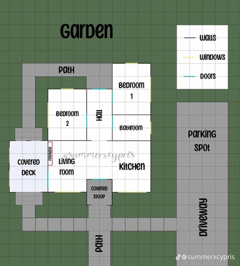 2 Bedroom Layout, Bloxburg Apartment Layout, Galley Kitchen Ideas, Bathroom Inspo Interior Design, Farmhouse Layout, House Plans With Pictures, Free House Design, House Decorating Ideas Apartments, Small House Layout