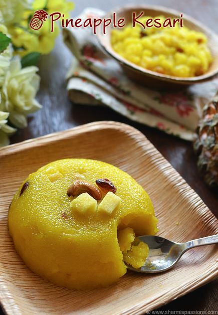 Pineapple Kesari Recipe - Pineapple Rava Kesari Indian Deserts, Kesari Recipe, Cooking With Ghee, Rich Desserts, Indian Sweet, Indian Desserts, Indian Sweets, Sweet Desserts, Sweets Desserts