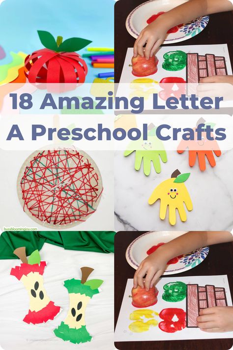 Come check out these fun letter a crafts for preschool! You’ll find Apple, astronaut and acorn themed letter activities for preschool along with some cute coloring pages! Homeschool preschool activities for the letter A including letter tracing printables (FREE!). Download today or SAVE for later! A Preschool Crafts, Letter A Preschool, Apple Crafts Preschool, Toddler Fine Motor Activities, Preschool Letter Crafts, Letter A Coloring Pages, Prek Crafts, Best Letter, Homeschool Preschool Activities