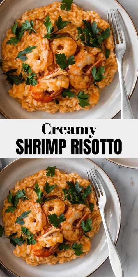 Rizoto Recipe Risotto, Shrimp Risotto Recipes, Risotto Recipes Shrimp, Kid Dinners, Easy Risotto, Risotto Recipes Easy, Shrimp Risotto, Risotto Dishes, Seafood Risotto