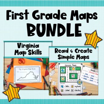 Map Legend, Make Your Own Map, Map Skills Worksheets, North South East West, Virginia Map, Map Symbols, Cardinal Directions, Map Skills, Word Bank