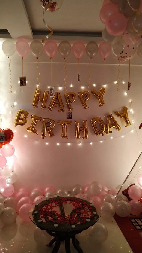 Asthetic Bday Decoration, B'day Decoration Ideas At Home, B Day Party Ideas, Birthday Party Snap, Decoration Ideas Birthday, Decorate Birthday Party, Birthday Decoration Ideas At Home, Birthday Decoration Ideas, Birthday Room