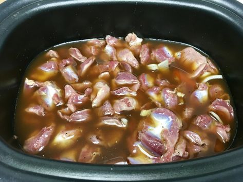 Slow Cooker Chicken Gizzards & Hearts – In Dianes Kitchen Chicken Organs Recipe, Gizzards In Crockpot, Hearts And Gizzards Recipe, Chicken Gizzards And Gravy, Gizzards And Hearts Recipe, Chicken Gizzards Crockpot, Chicken Hearts, Stewed Chicken Gizzards Recipe, Chicken Gizzards Recipe