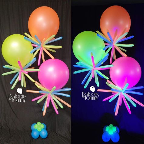 Balloons By Tommy on Instagram: “24" Neon balloons from @betallic are now available! The best part? They glow in blacklight!⠀ ⠀ #balloons #nowavailable #betallic…” Neon Balloon Centerpieces, Neon Balloons, After Prom, Balloon Arches, Neon Party, Balloon Centerpieces, Glow Party, Glow Sticks, Neon Glow