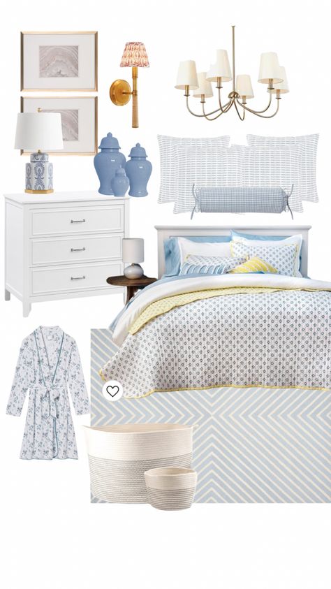 Blue and White Bedroom Finds | Coastal Grandmillennial | Modern Traditional Bedroom White Primary Bedroom, Coastal Grandmillennial, Modern Traditional Bedroom, Blue And White Bedroom, Bedroom Finds, Grand Millennial, Print Bedroom, Primary Bedroom, Traditional Bedroom