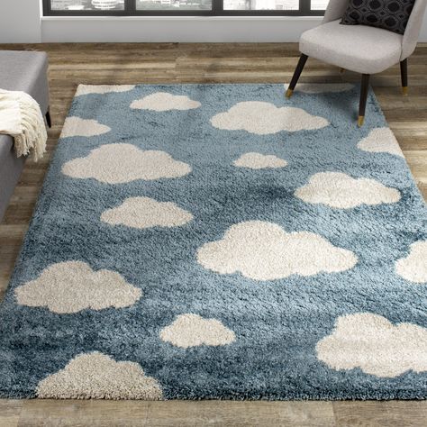 11 Best Kids Rugs 2021: Nursery, Playroom, And Washable Rugs Yarn Rug, Cloud Rug, Blue And White Rug, Rug Tufting, Cream Area Rug, Solid Background, Rug Ideas, Diy Rug, Nursery Rugs