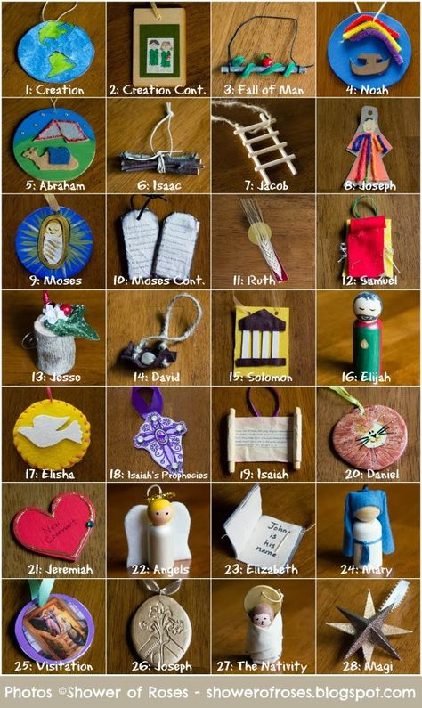 Jessie Tree, Jesse Tree Advent, Passover Crafts, Kids Advent, Jesse Tree Ornaments, Jesse Tree, Christ Centered Christmas, Christmas Tradition, 12 December