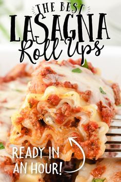 Individual Lasagna, Rice Lasagna, Lasagna Roll Ups Recipe, Lasagne Roll Ups, Healthy Lasagna, Little Sunny Kitchen, Lasagna Roll Ups, Pasta Alfredo, Sunny Kitchen