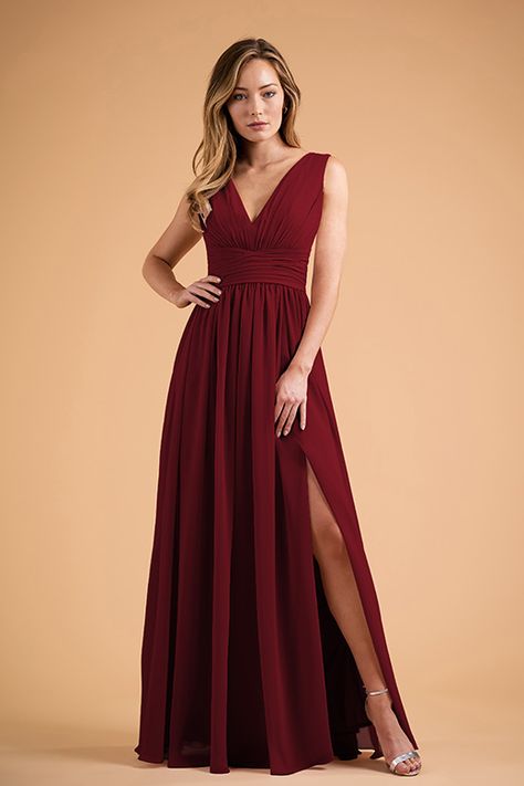 Wide Strap Prom Dress, Maroon Wedding Dress, V Neck Bridesmaid Dress, Plunging V Neck Dress, Maroon Wedding, Ethereal Dress, Burgundy Bridesmaid, Designer Bridesmaid Dresses, Red Bridesmaid Dresses