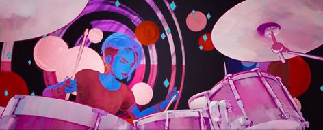 Spiderverse Scenes, Playing Drums, Ghost Spider, Across The Spider Verse, Inspiration Images, Color Key, Spider Man 2, Gwen Stacy, Spider Gwen