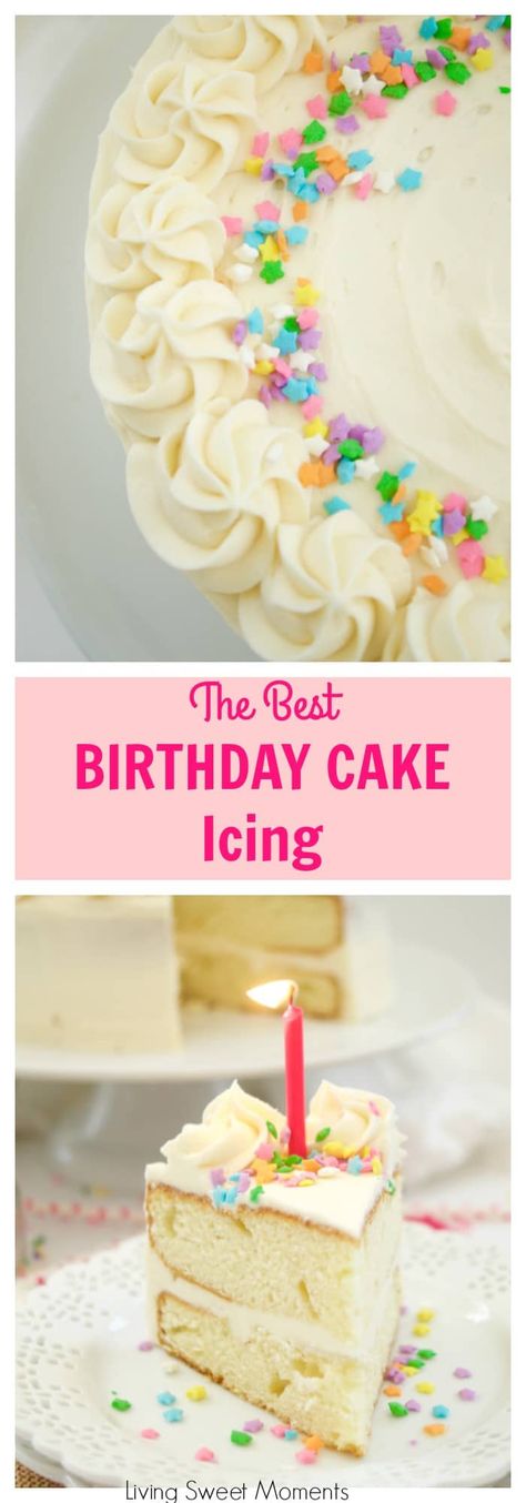 This amazing Birthday Cake Icing Recipe is easy to make and delicious! My favorite go-to vanilla buttercream that pairs perfectly with cakes and cupcakes. #icing #birthdaycake #vanillabuttercream  via @Livingsmoments Birthday Cake Icing Recipe, Cake Icing Recipe, Birthday Cake Icing, The Best Birthday Cake, Best Birthday Cake, Vanilla Buttercream Frosting, Cakes And Cupcakes, Oreo Dessert, Cake Boss