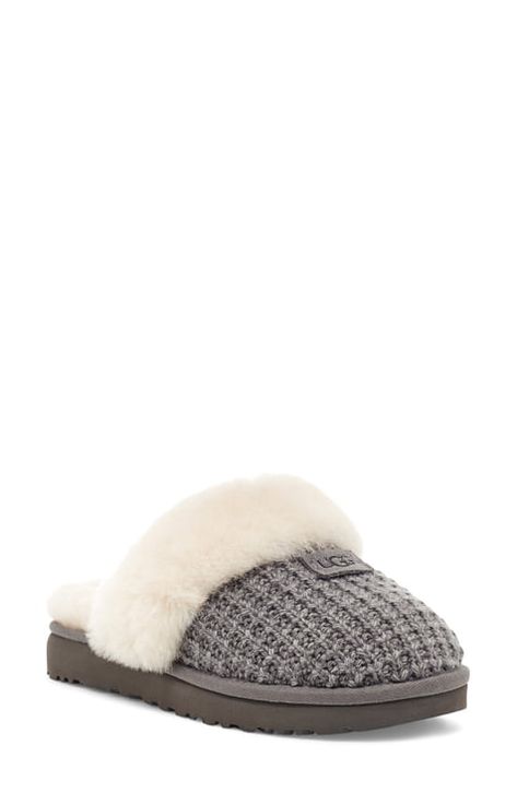 Women's Comfortable Shoes | Nordstrom Ugg Cozy Knit Slippers, Ugg Cozy, Slippers Online, Shearling Slippers, Warm Slippers, Ugg Slippers, Knitted Slippers, Slippers Cozy, Cozy Knit