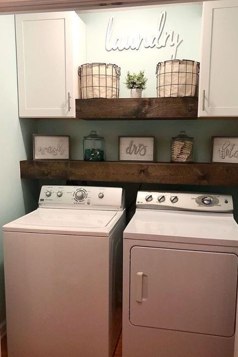 Farmhouse Laundry Room Storage, Room Storage Organization, Storage Organization Ideas, Laundy Room, Laundry Room Organization Storage, Small Laundry Room Makeover, Rustic Laundry Rooms, Dream Laundry Room, Laundry Room Closet