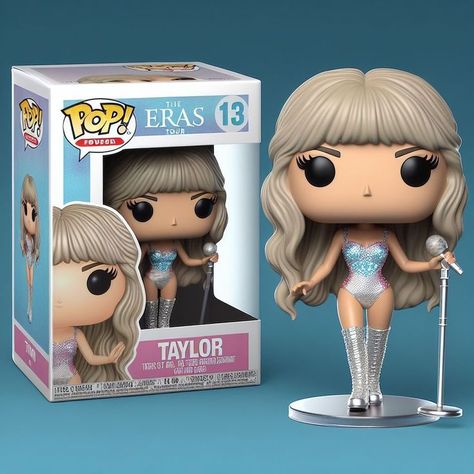 Taylor Eras Funko AI Taylor Swift Funko Pop, Taylor Swift Barbie, Taylor Swift Merchandise, Taylor Swift Images, Taylor Swift Dress, Hello Kitty Wallpaper Hd, Pop Figurine, Funko Pop Dolls, Taylor Swift Party