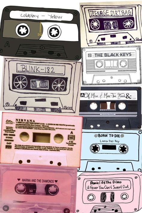 To Do App, Coldplay Music, Handy Wallpaper, Graphisches Design, Marina And The Diamonds, The Black Keys, Phone Background, Coldplay, Cassette Tapes