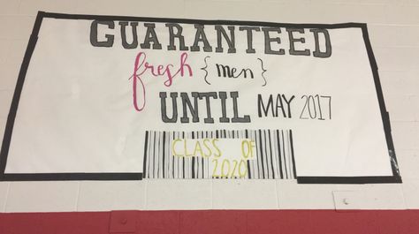 freshman poster! Freshmen Orientation Posters, Freshman Spirit Posters, Freshmen Posters, Freshman Banner Ideas, Freshman Class Posters, Freshman Pep Rally Posters, Class Posters Pep Rally Freshman, Class Signs Pep Rally Freshman, Freshman Orientation Posters