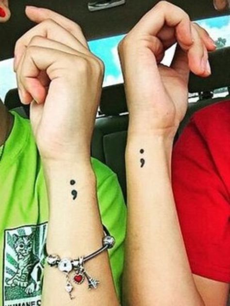 POCATELLO — In English grammar, a semicolon represents a point where the sentence could have stopped, but didn’t. Swag Tattoo, Semicolon Tattoos, Colon Tattoo, Awareness Tattoo, Semi Colon, Health Tattoo, Semicolon Tattoo, Symbol Tattoo, Muster Tattoos