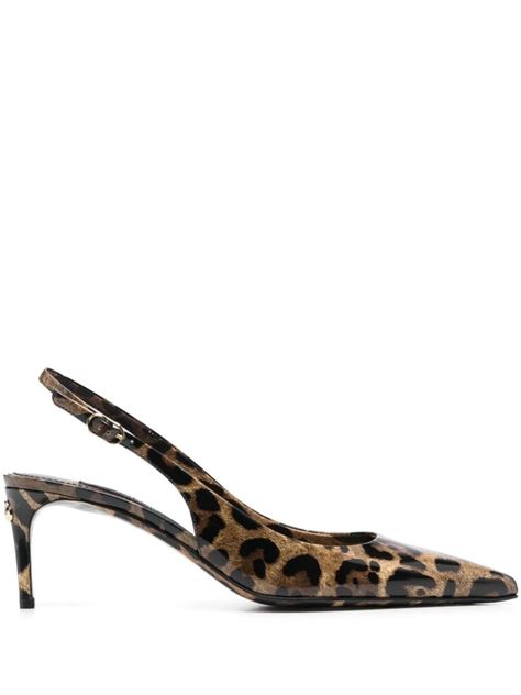 Shop or share your style of the product on ModeSens! leo print sling back leather sole 100% leather Italy size Slingback Shoes, Slingbacks, Dolce E Gabbana, Shoes Heels Pumps, Metal Logo, Slingback Pump, Dolce & Gabbana, Metallic Logo, Printed Leather