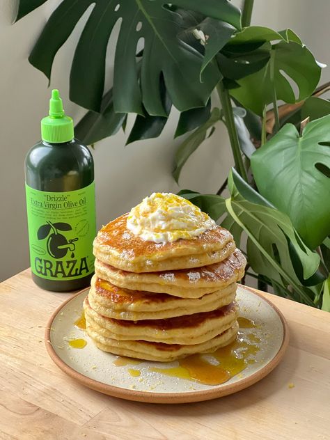 Lemon Ricotta Pancakes, Delicious Pancakes, Spicy Pasta, Ricotta Pancakes, Crunchy Salad, Paleo Recipe, Lemon Olive Oil, Lemon Ricotta, Tasty Pancakes