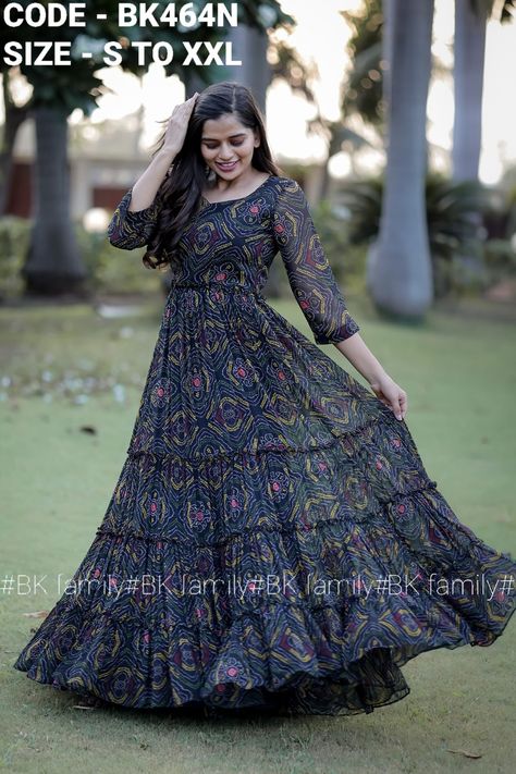 Western Dress Patterns For Women, Crape Long Frocks For Women, Georgette Umbrella Frock Design, Maxi Dress With Sleeves Indian, Floral Frocks For Women Full Length, Jorjet Frock Designs Latest, Long Frok Designs For Women Unique, Gorget Dress Design Frock, Umbrella Frocks For Women