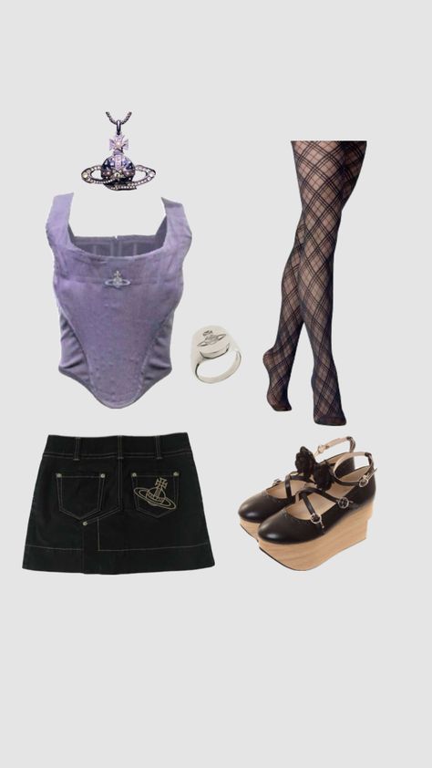 purple vivienne westwood outfit🪐💜 #vintage #viviennewestwoodoutfits #viviennewestwood #purple #purpleoutfitinspo #archivefashion #archive #grunge Purple Vivienne Westwood, Westwood Outfit, Vivienne Westwood Outfit, Vivienne Westwood Clothes, Vivienne Westwood Fashion, Outfit Vintage, Archive Fashion, Purple Outfits, Lookbook Outfits