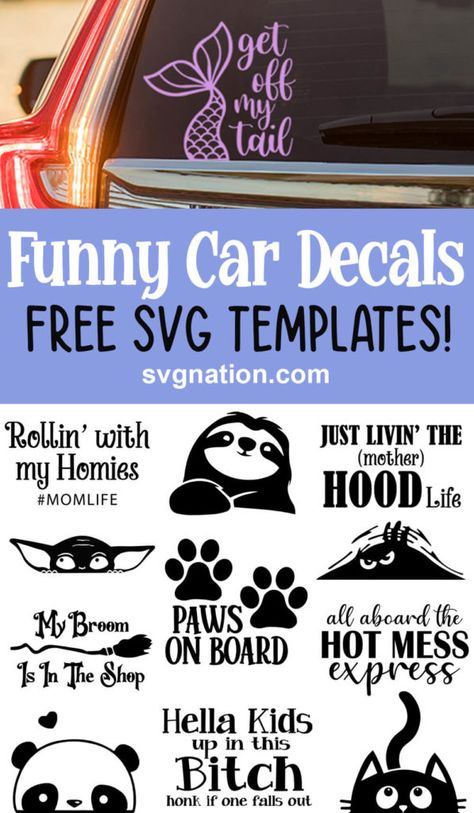 Cricut Car Stickers, Funny Vinyl Decals Car, Cricut Car Decals Vinyls, Cricut Vinyl Decals, Car Decals Unique, Car Decal Svg, Car Sticker Ideas, Vinyl Car Decals, Cute Car Decals