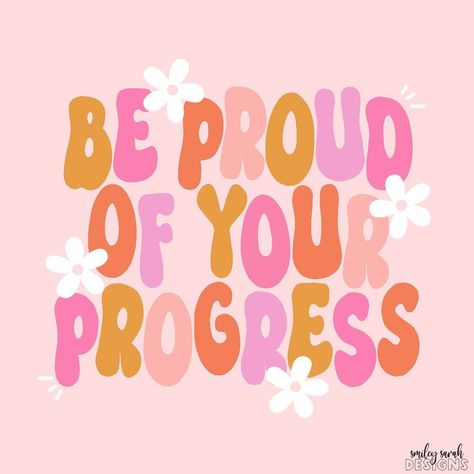 be proud of your progress ✨🩷🥰🫶🏼 • • • • • • • • • • • • #mentalhealthquotes #cutequotes #prettyquotes #quotes #mentalhealthawareness #mentalhealthmatters #youmatter #youareenough #youareloved #smileysarahdesigns #designs #handlettering #lettering #lettered #handlettered #letteringcommunity #jesuslovesyou #mentalhealthinstagram #procreate #pinterest #calligraphy #awareness #inspiration #happysaturday Be Proud Of Your Progress, Procreate Quotes, Journal Pics, Nubian Goddess, Bar Prep, Positivity Stickers, Positive Quotes For Life Motivation, Aesthetic Quotes, Positive Quotes For Life