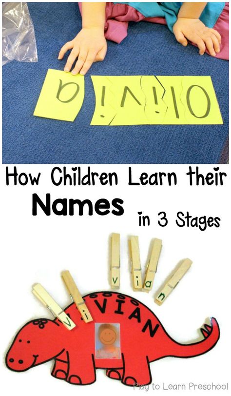 There are 3 clear stages that children go through as they are learning their names in preschool-- recognize, spell and write them. Preschool Names, Preschool Prep, Name Activities, Preschool Literacy, Preschool At Home, Preschool Lessons, Tracing Worksheets, Toddler Learning Activities, Preschool Learning Activities