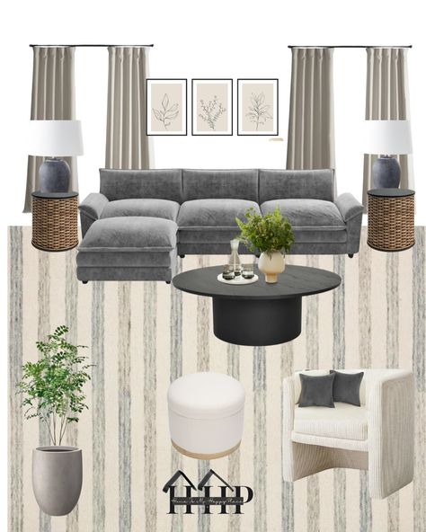 Home_is_my_happyplace https://tapto.shop/danetteeamon/l/43610389 Livingroom moodboard #modernorganichome #neutralhomedecor #shopmyshopstyle Grey Couch Mood Board, Living Room Moodboard, Grey Living Room Sets, Miami House, Room Moodboard, Modern Organic Home, Gray Living Room, Upstairs Landing, Grey Couch