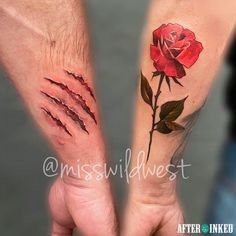 Infected Tattoo, Him And Her Tattoos, Beauty And The Beast Tattoo, Best Couple Tattoos, S Tattoos, Permanente Make-up, Cute Couple Tattoos, Couple Tattoos Unique, Couples Tattoo Designs