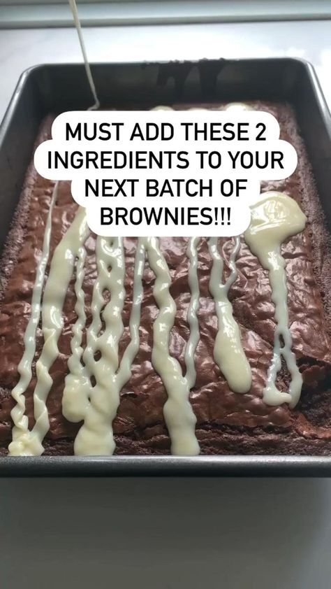 Pin on Dessert Recipes Brownie And Cake Mix Together Recipes, Poke Brownies Condensed Milk, Box Brownie Mix Recipes, Brownie Recipes From Box Ideas, Recipes With Boxed Brownies, Recipes Using Boxed Brownies, Brownie Dump Cake Recipes, Box Brownies Recipes, Decadent Brownie Recipes