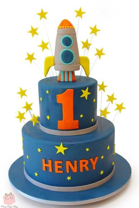 Rocketship Cake, Rocket Ship Cake, Space Cakes, Rocket Birthday, Ship Cake, Rocket Cake, Planet Cake, Rocket Party, Boy Cakes