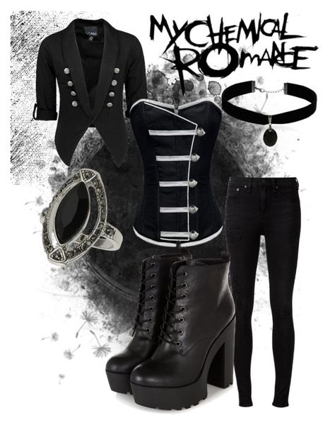 My Chemical Romance Inspired Outfits, My Chemical Romance Aesthetic Outfits, Mcr Inspired Outfits, My Chemical Romance Outfits, Mcr Outfits, Cute Emo Outfits, Badass Outfit, Casual Cosplay, Women Fashion Edgy