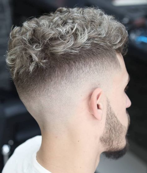 Blonde Hair Men, Mid Fade Haircut, Fade Haircuts For Men, Men Blonde Hair, Dyed Hair Pastel, Mid Fade, Mens Hair Colour, Bleach Blonde Hair, Tapered Haircut