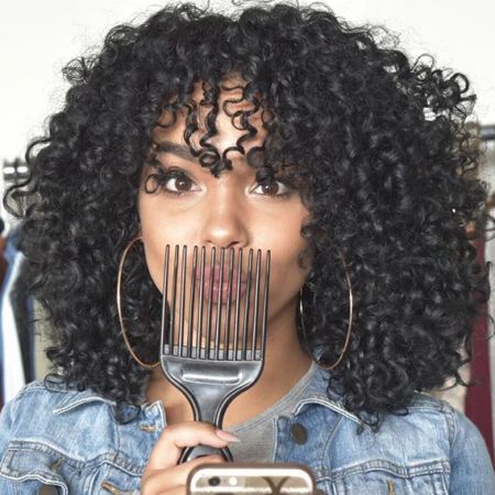 Curly Bangs, Big Curls, Human Wigs, Curly Afro, Curly Hair Inspiration, Sisterlocks, Curly Hair With Bangs, Scene Hair, Curly Hair Cuts