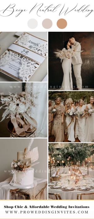 Pastel Wedding Palette, Beige Wedding Theme, Neutral Wedding Palette, Dark Green Forest, Boho Wedding Colors, Champagne Wedding Colors, Wedding Theme Color Schemes, Taupe Wedding, Wedding Color Palettes