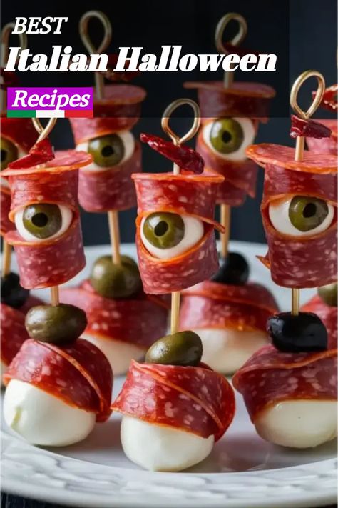 Need easy Halloween food appetizers for your party? These recipes are simple to make and perfect for a spooky celebration. From eerie starters to ghoulish nibbles, you’ll find everything you need. Click to explore the full list and save these ideas! Halloween Treats For Kids To Make Easy, Halloween Get Together Food Ideas, Small Halloween Party Food Ideas, Spooky Dishes For Halloween, Halloween Skewers Ideas, Spooky Food Board, Eyeball Food Halloween, Halloween Food Design, Halloween Healthy Appetizers