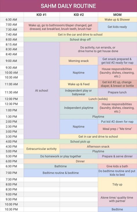 Sahm Planner Ideas, Mom Life Organization, Sahm Schedule Daily Routines 2 Under 2, Morning Routines For Moms, Schedule For Working Mom Daily Routines, Sahm Daily Schedule, Daily Schedule For Stay At Home Moms, Working From Home Mom Schedule, Working Mom Daily Schedule