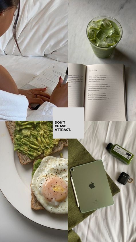 Vision Board Iphone Wallpaper, Reset Aesthetic, Morning Reset, Green Mood Board, Wallpaper Morning, Affirmations Vision Board, Aesthetic Morning Routine, Aesthetic Morning, Morning Journal