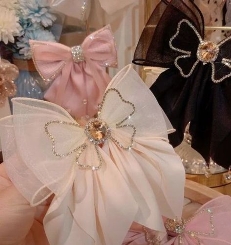 Embroidery Bow, Hair Tool Set, Bow Designs, Embroidered Hair Bows, Hair Bow Organizer, Bow Organizer, Diy Hair Accessories Ribbon, Wedding Dress Bustle, Fancy Bows