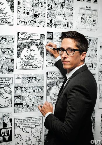 Alison Bechdel is the author/artist of Dykes to Watch Out For comic strip and the award-winning graphic memoir Alison Bechdel, Butch Fashion, Are You My Mother, Lgbt History, Gender Binary, Fun House, Hot Damn, Tony Awards, Comic Artist