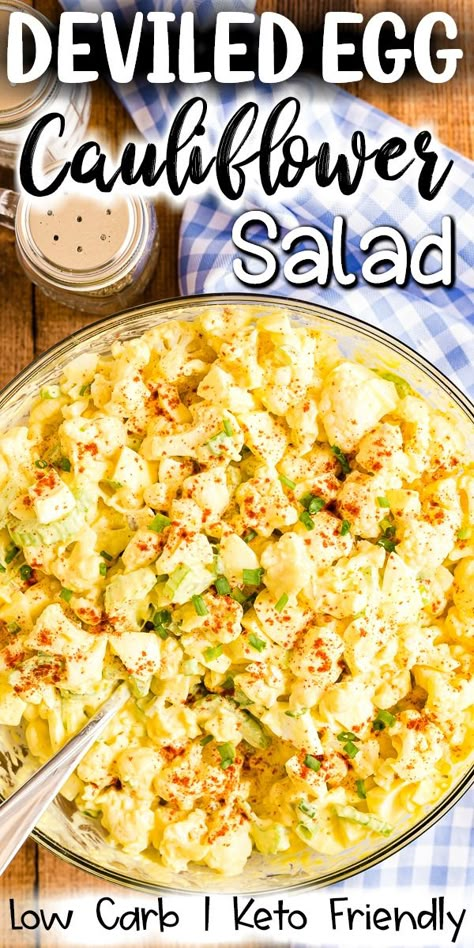 Cauliflower Wedge Salad, Lean And Green Snacks, Carb Free Snacks, Cauliflower Potato Salad, Cauliflower Salad Recipe, Salad Bacon, Keto Salmon, Keto Salad, Bbq Side Dishes