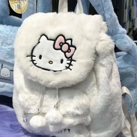 Just found this amazing item on AliExpress. Check it out! $13.81  26％ Off | Hellos Kittys School Bag Plush Clamshell Handbag Sweet Backpack Fluffy Satchel Tote Short Trip Large Capacity Backpack for Girl Sanrio Bag, Girls Fur, Melody Hello Kitty, Hello Kitty Bag, Plush Bags, Fur Bag, Plush Backpack, Hello Kitty My Melody, Hello Kitty Plush