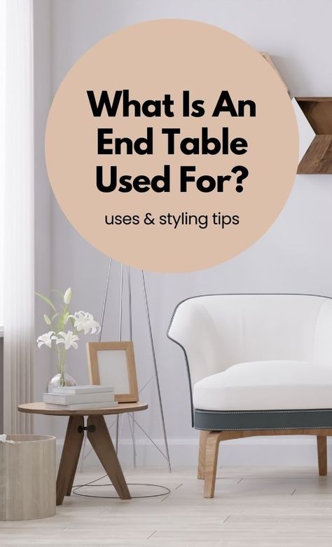 End tables are a subtle and versatile furnishing that can be used to complete the look of any room. This article will explore what end tables are used for and provide tips on incorporating them into any room. End Table Solutions, How Tall Should An End Table Be, End Table Decor Without Lamp, Living Toom End Tables, Living Room End Table Decor, Triangular End Table, Cheap Diy Crafts, Cheap Diy Home Decor, Table Extension