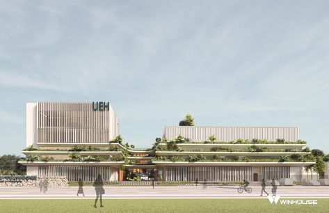 Idea 3426534: University of Economics HCMC by WINHOUSE Architecture & Construction in Nha Trang, Vietnam Hospital Ideas Architecture, Hospital Design Architecture Concept, Hospital Layout, Impressive Architecture, Hospital Design Architecture, Architecture Work, University Architecture, Architecture Concept Diagram, Architecture Construction