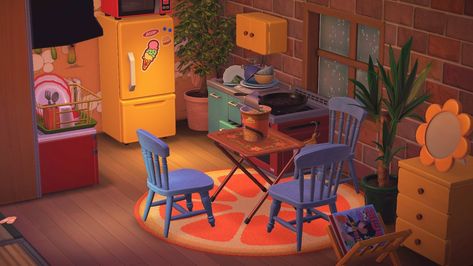 ACNH inspo blog — vacation home for two lazy villagers✨ Acnh Mitzi Home, Acnh Resident Home Ideas, Animal Crossing Cafe Happy Home, Bob Acnh House, Acnh Villagers Homes Ideas, Acnh Ketchup House, Animal Crossing Maximalism, Acnh Outside Home Ideas, Animal Crossing Vacation Home Ideas