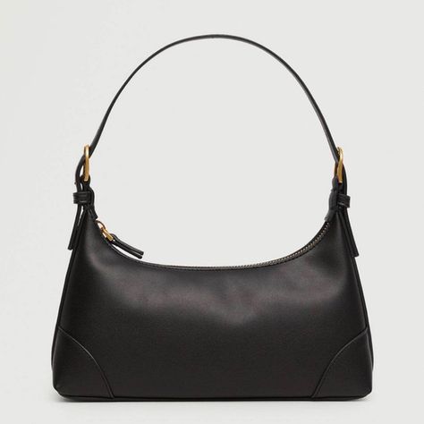 Mango Black Baguette Bag Baguette Bag Aesthetic, Black Baguette Bag, Mango Bags, Bags Aesthetic, Baguette Bag, Black Shoulder Bag, Small Shoulder Bag, Wallet Bag, Staple Pieces