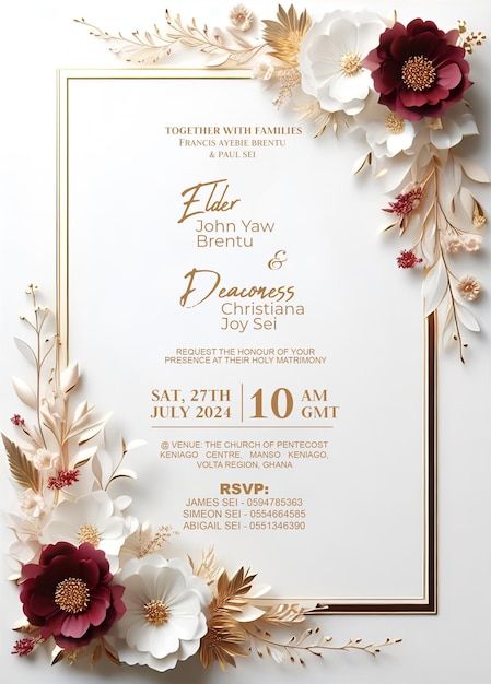 Wedding Invitation Luxury, Marriage Invitation Card Background, Wedding Invitation Cards Background, Program Poster, Wedding Poster Design, Free Invitation Cards, Wedding Invitation Ideas, Elegant Floral Wedding, Free Wedding Invitation Templates